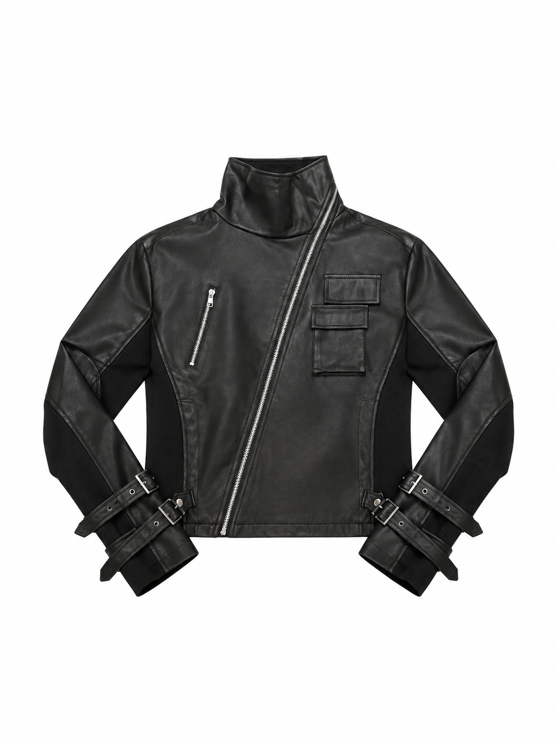受注制【Never mind the XU】Utility Leather Rider Jacket