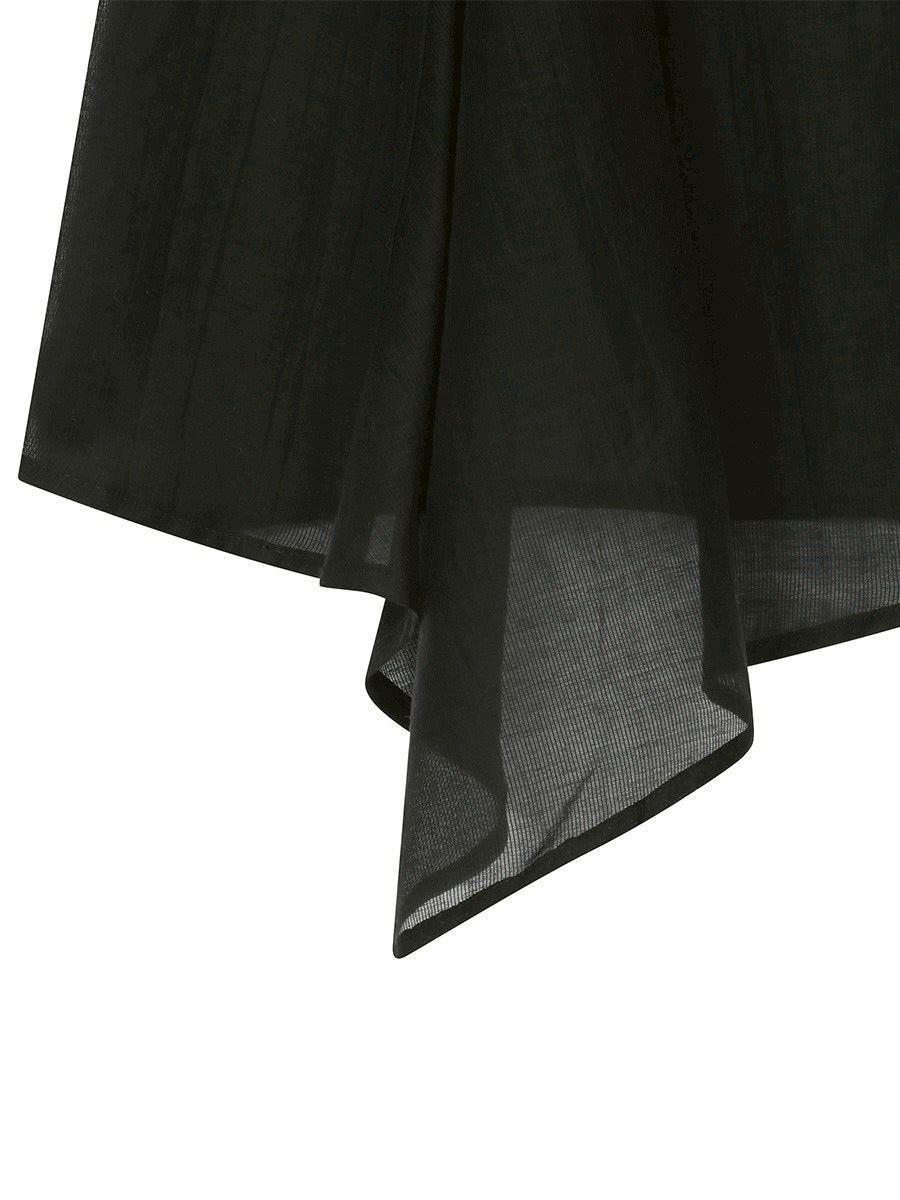 【Miseki seoul】Button layered wrap skirt