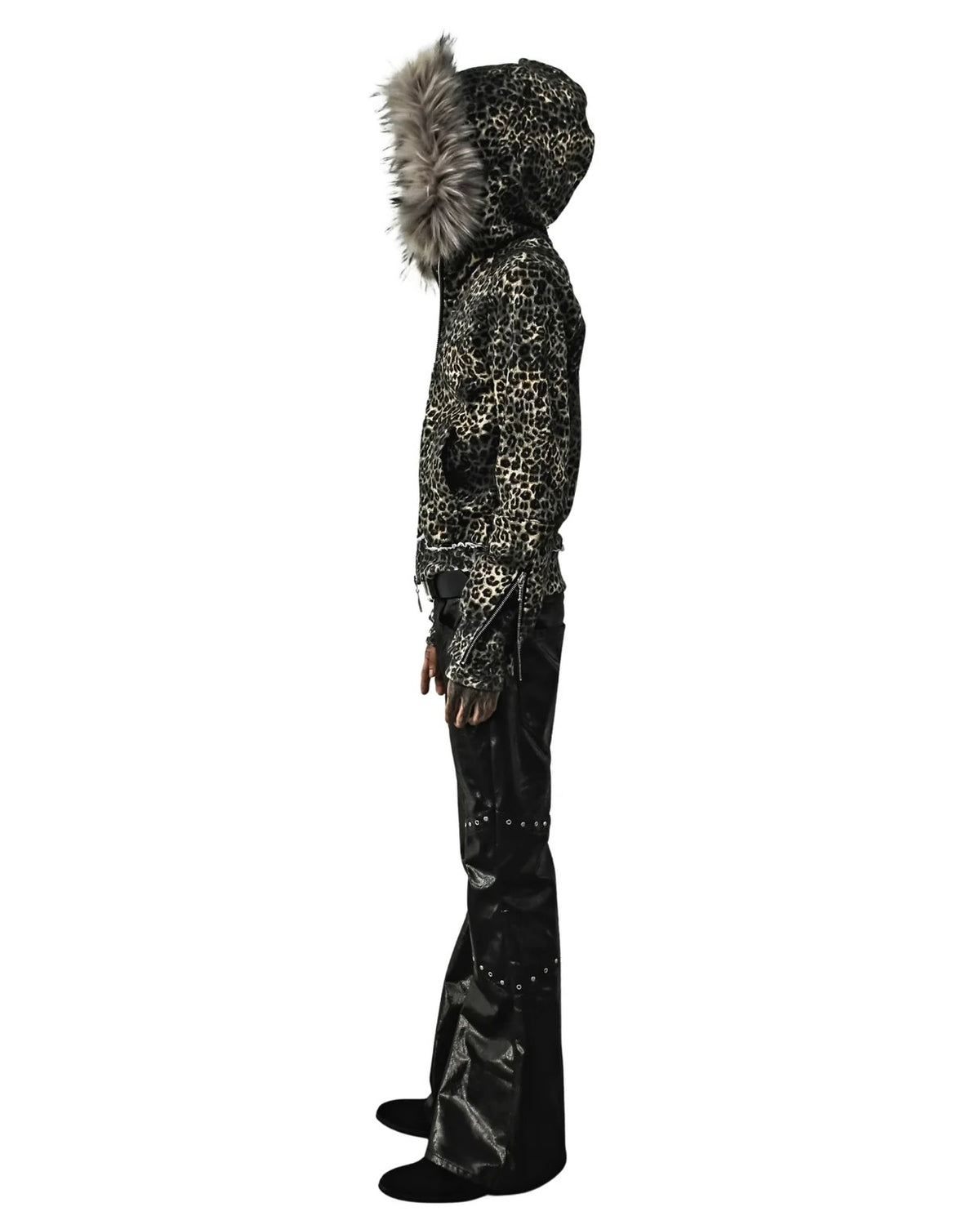 【TYPE SHADE】TYPE REOPARD FUR HOODIE
