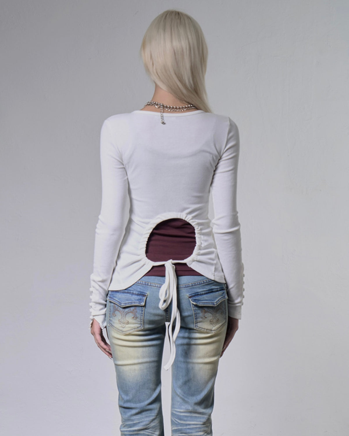 【FANCY CLUB】KEYHOLE HOOK CARDIGAN