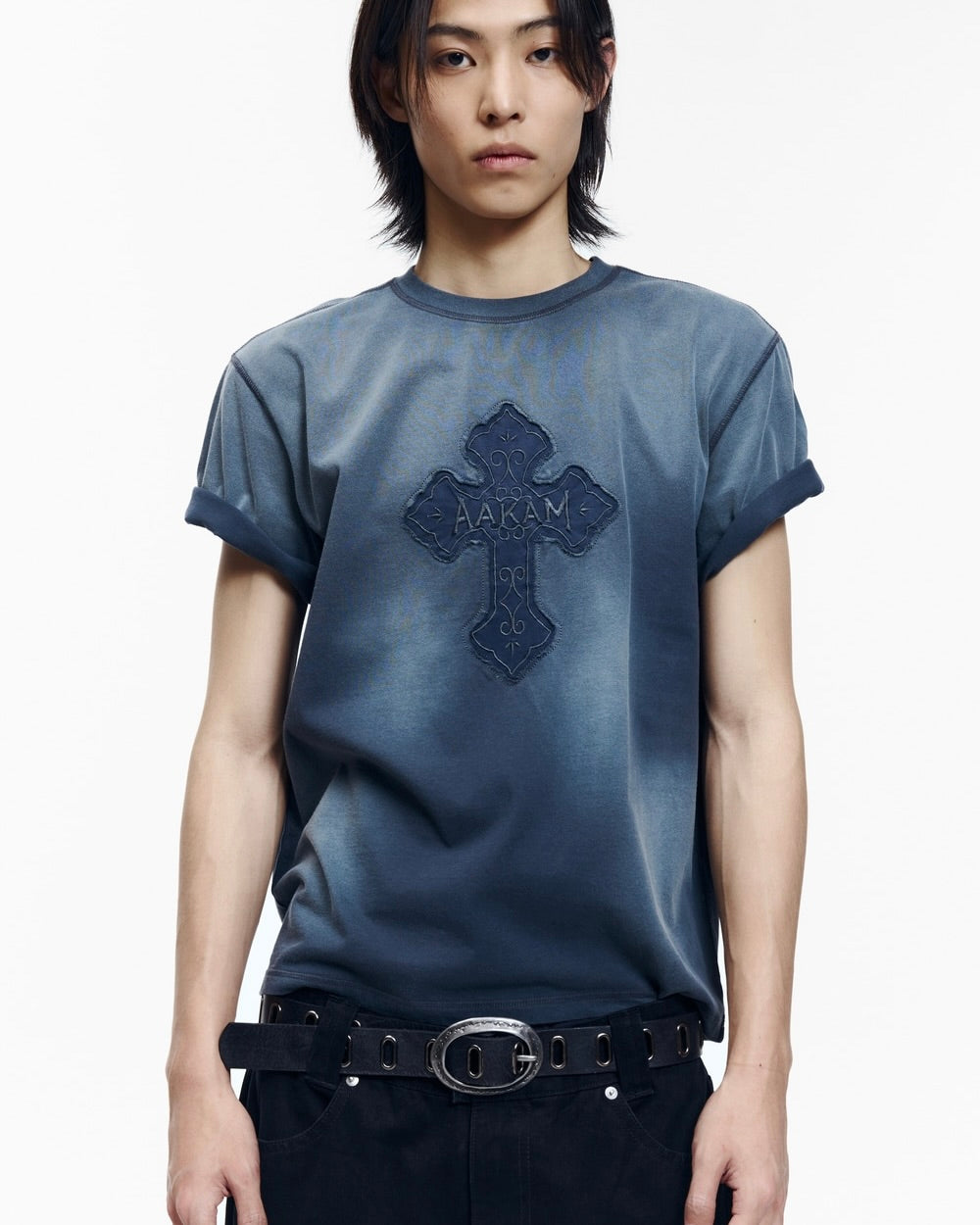 【AAKAM】All Over Eyelet Belt
