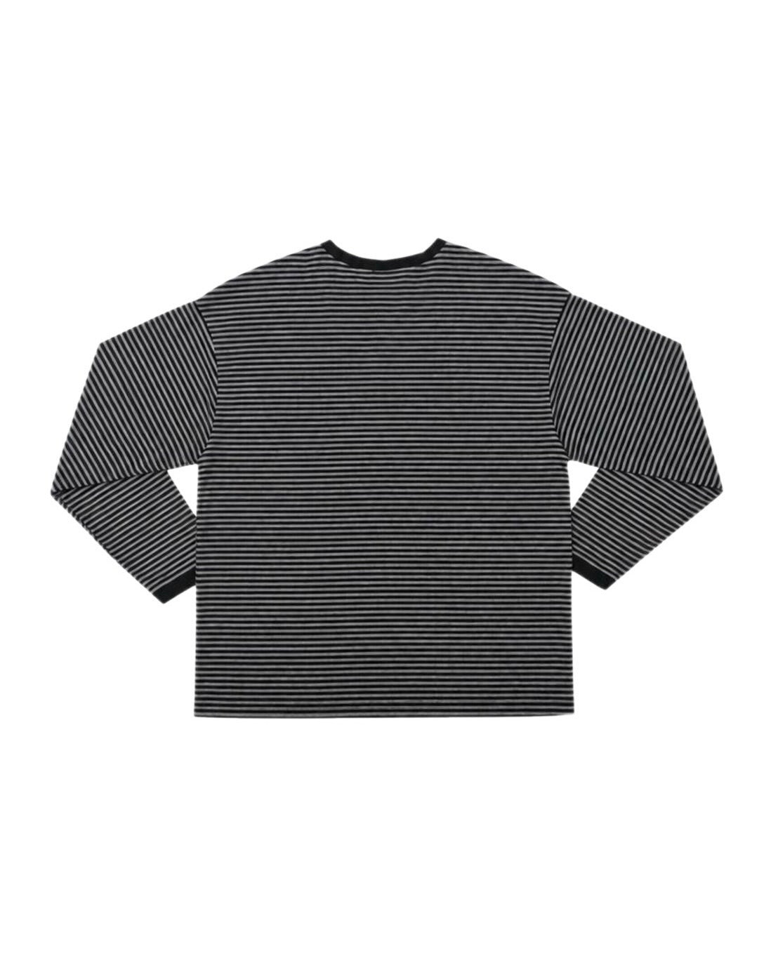 受注制【nmtc+】Striped Henley Long Sleeve