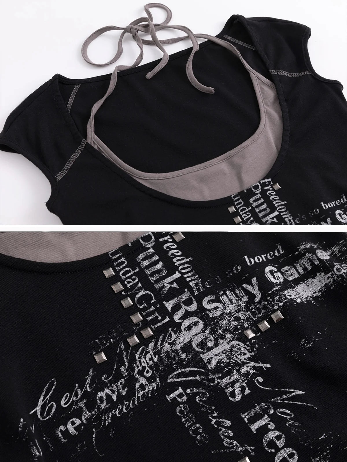 【Cest Nous】Cross graffiti T-shirt