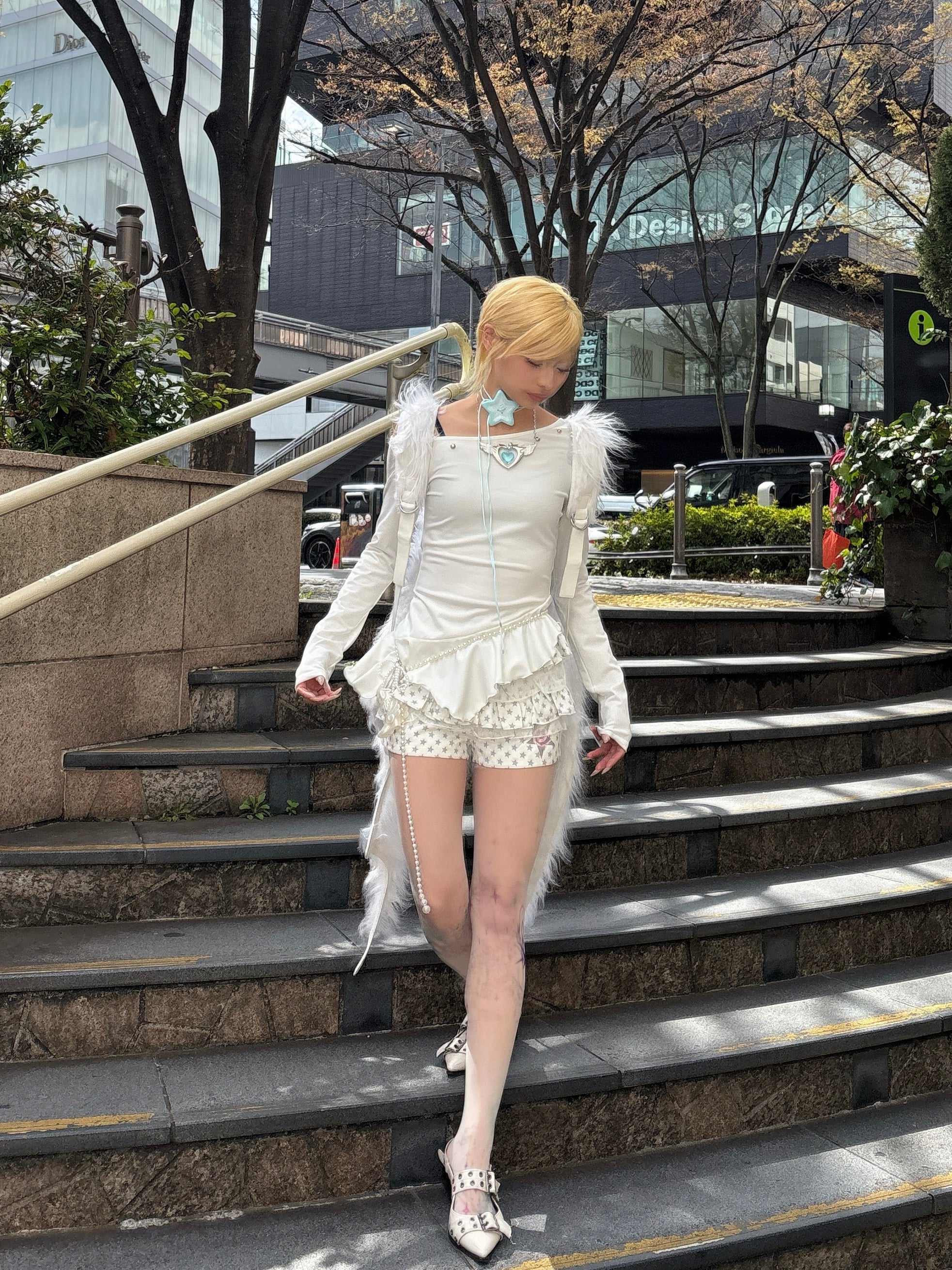 【Never mind the XU】star print skirt pants (3color)