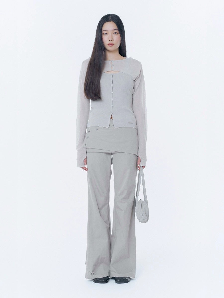 【Miseki seoul】Twill baguette bag