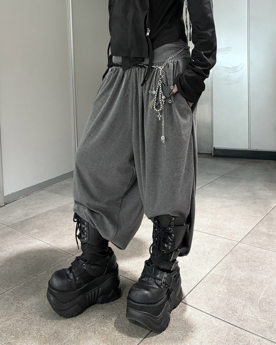 受注制【nmtc+】sweat sarouel pants (3color)