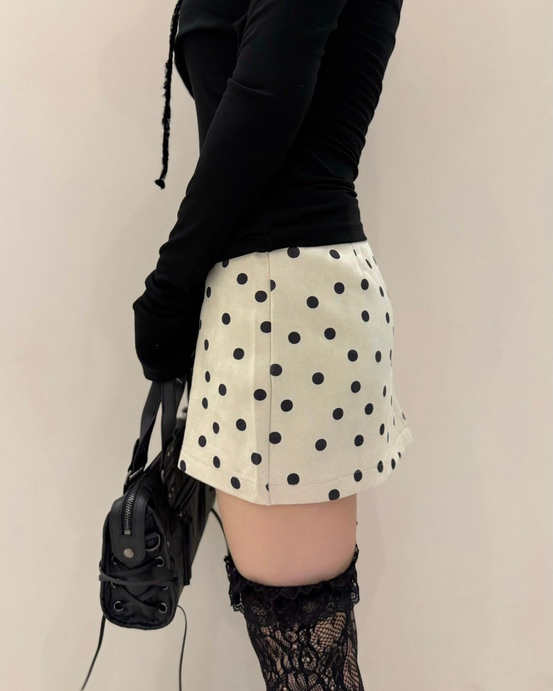 大阪店 WEB限定 受注制【Never mind the XU】Dot Muse Mini Skirt