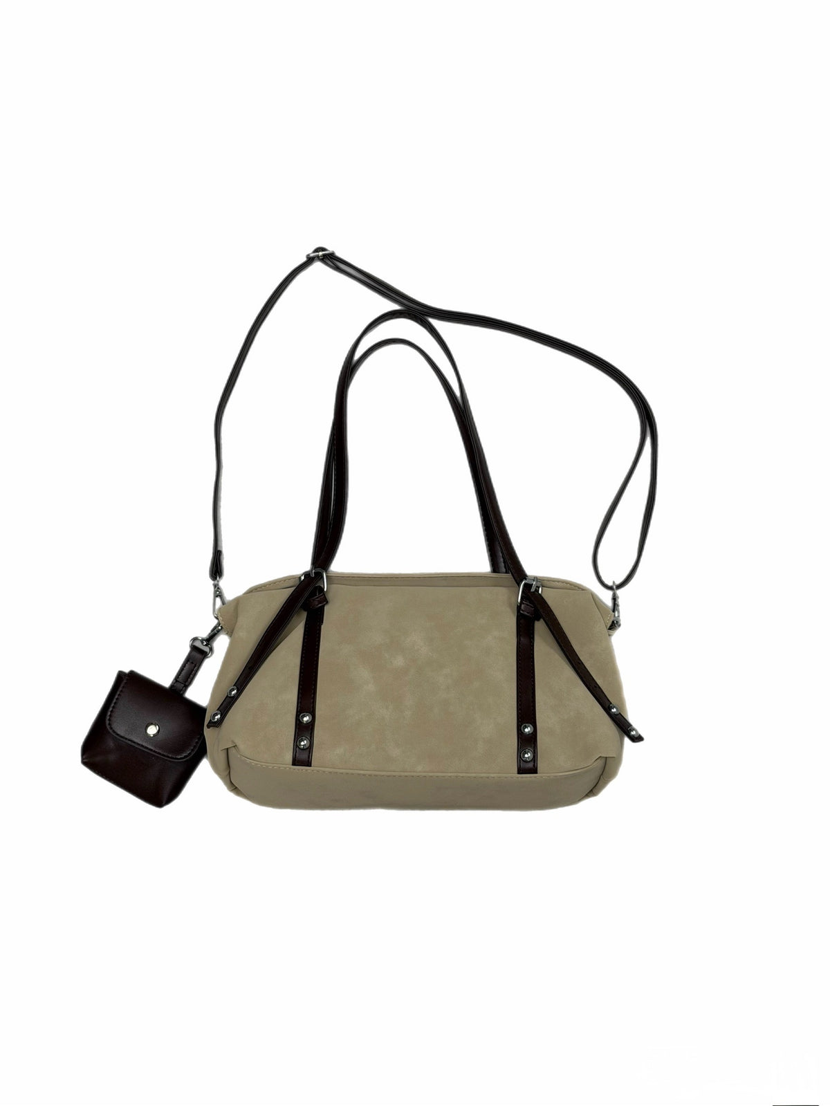 受注制【OaKS】suede pouch shoulder bag (2color)
