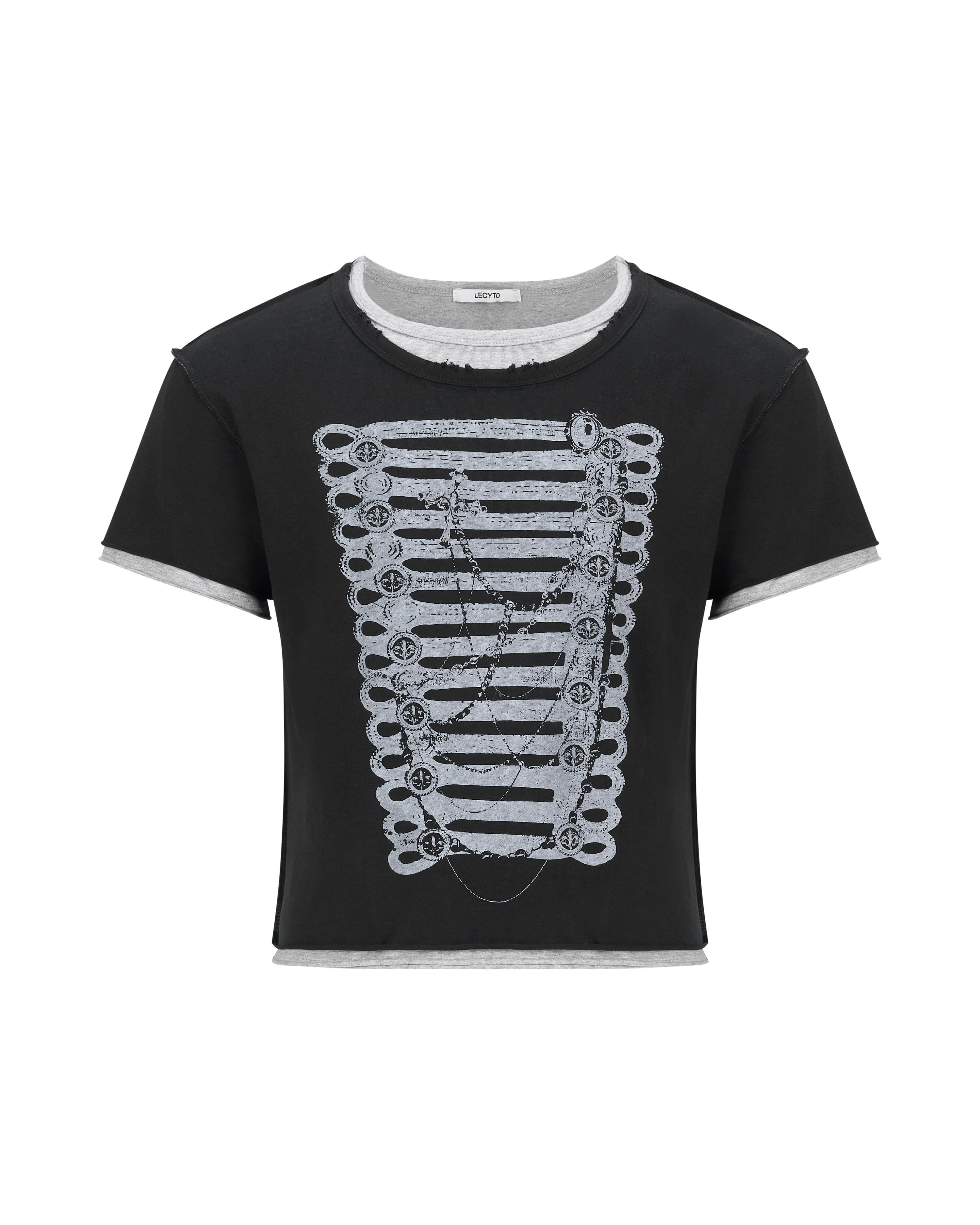 【LECYTO】Monarque Layered T-Shirt