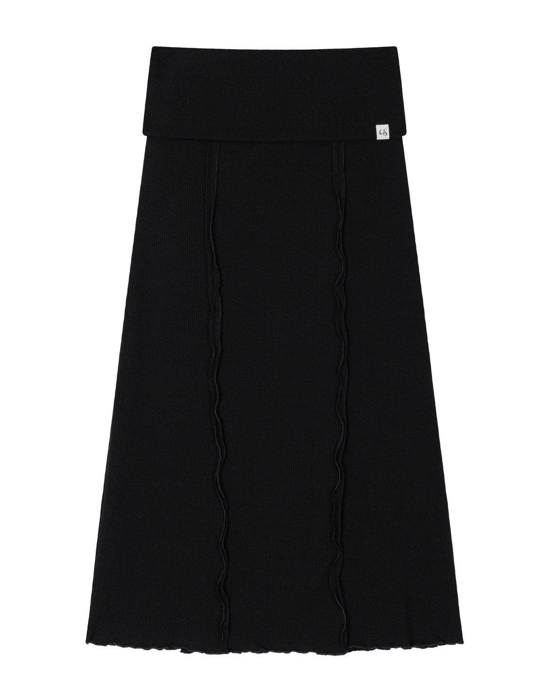 【Uglyshadow】RIBBED LONG SKIRT
