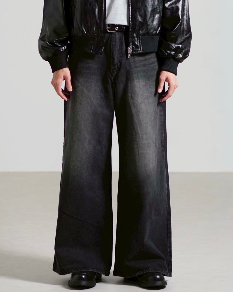 【Chikashitsu +】buggy denim pants