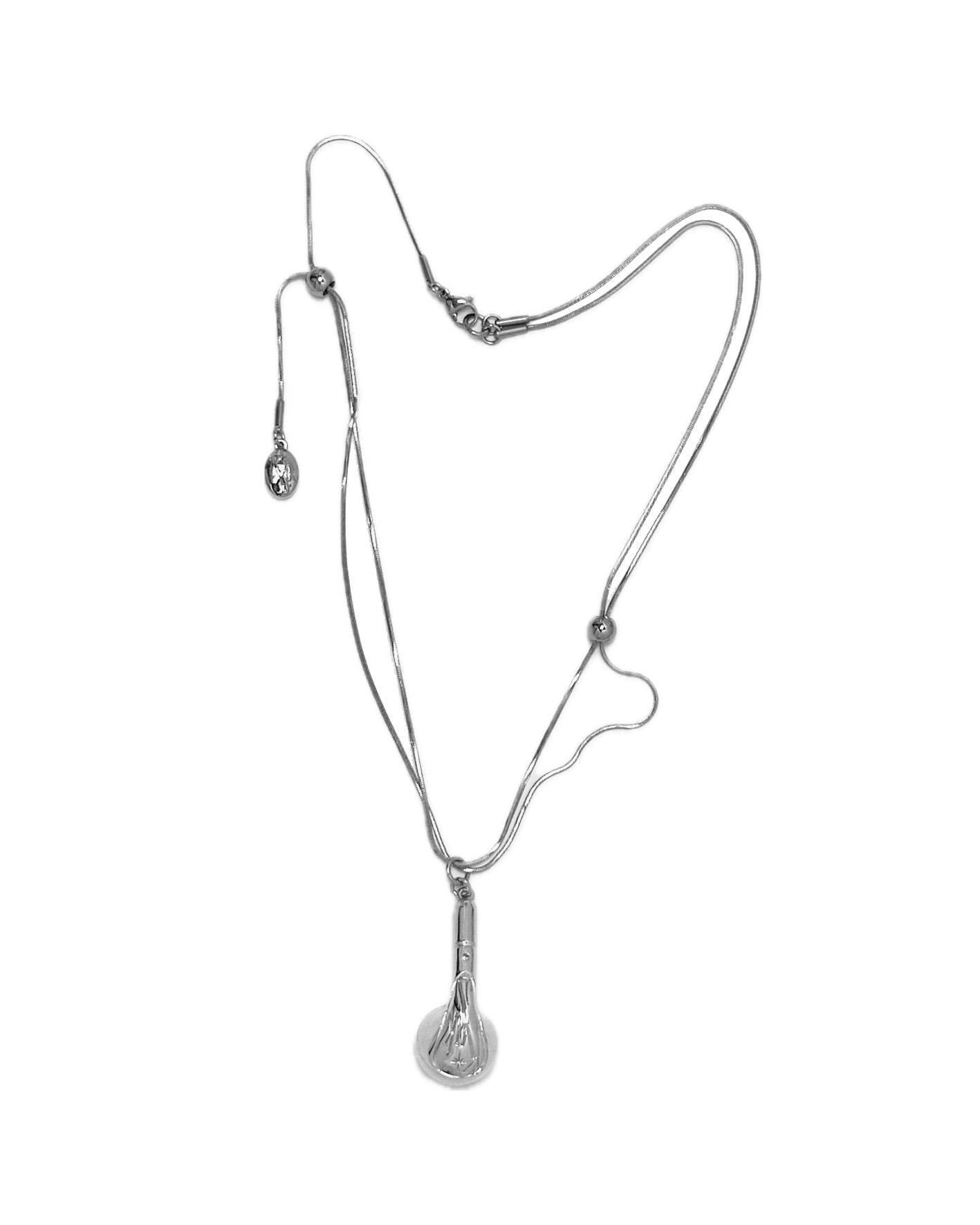 【Kashiko】Layered Slide Earphone Necklace