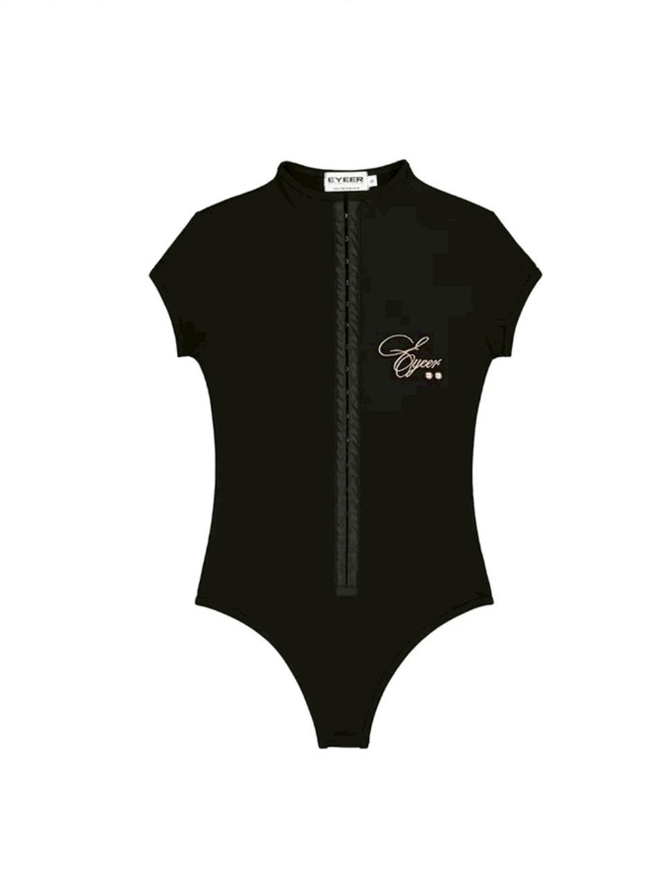 【EYEER】Script Logo Hook Short Sleeve Top
