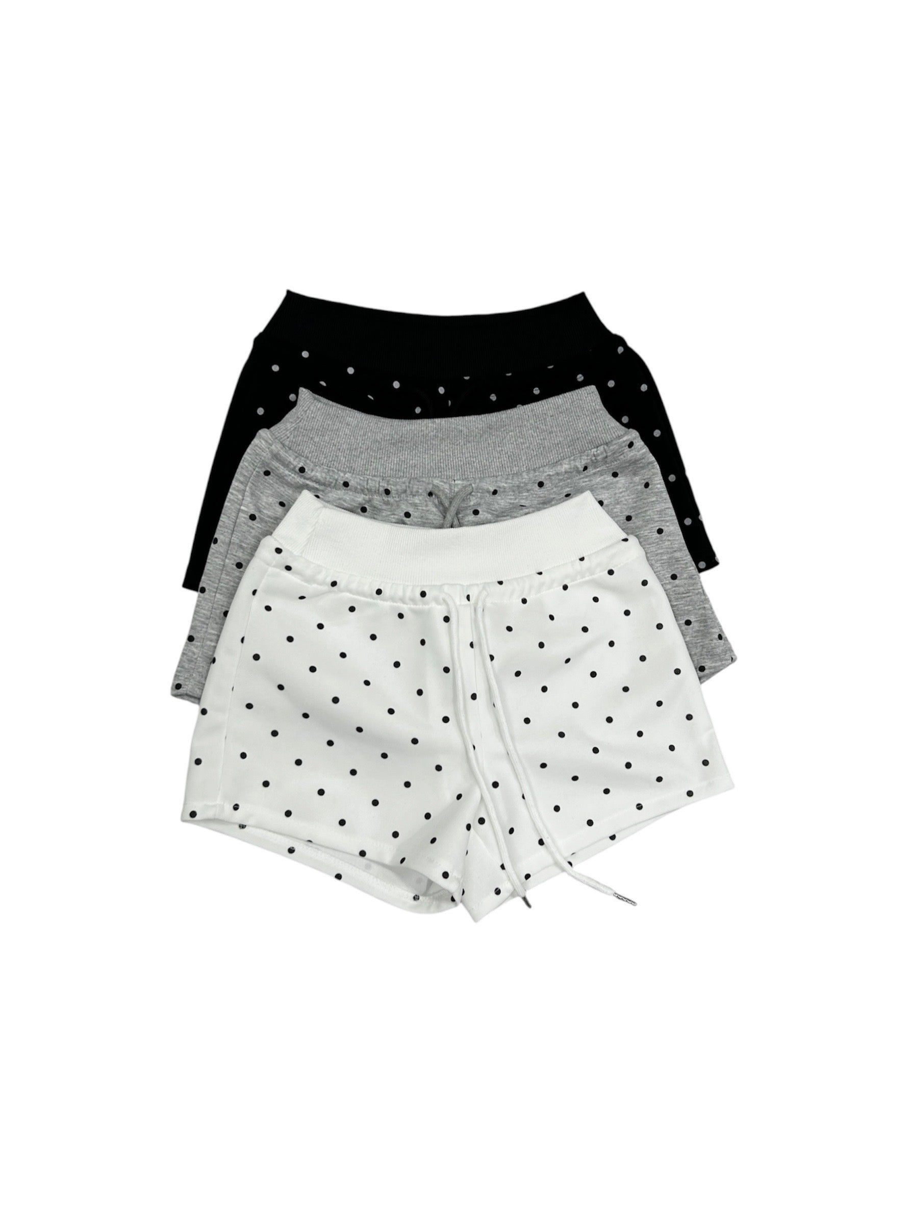 7/4 20:00発売 受注制【nmtc+】Polka Dot Banding Short Pants (3color)