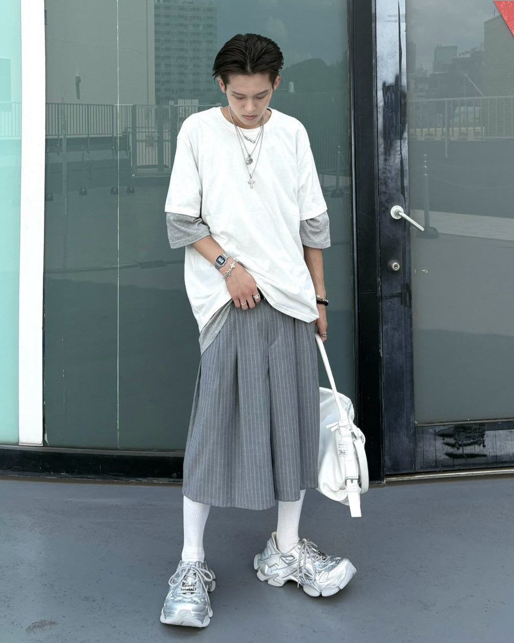 受注制【nmtc+】Eyelet Cutout Tee (2color)