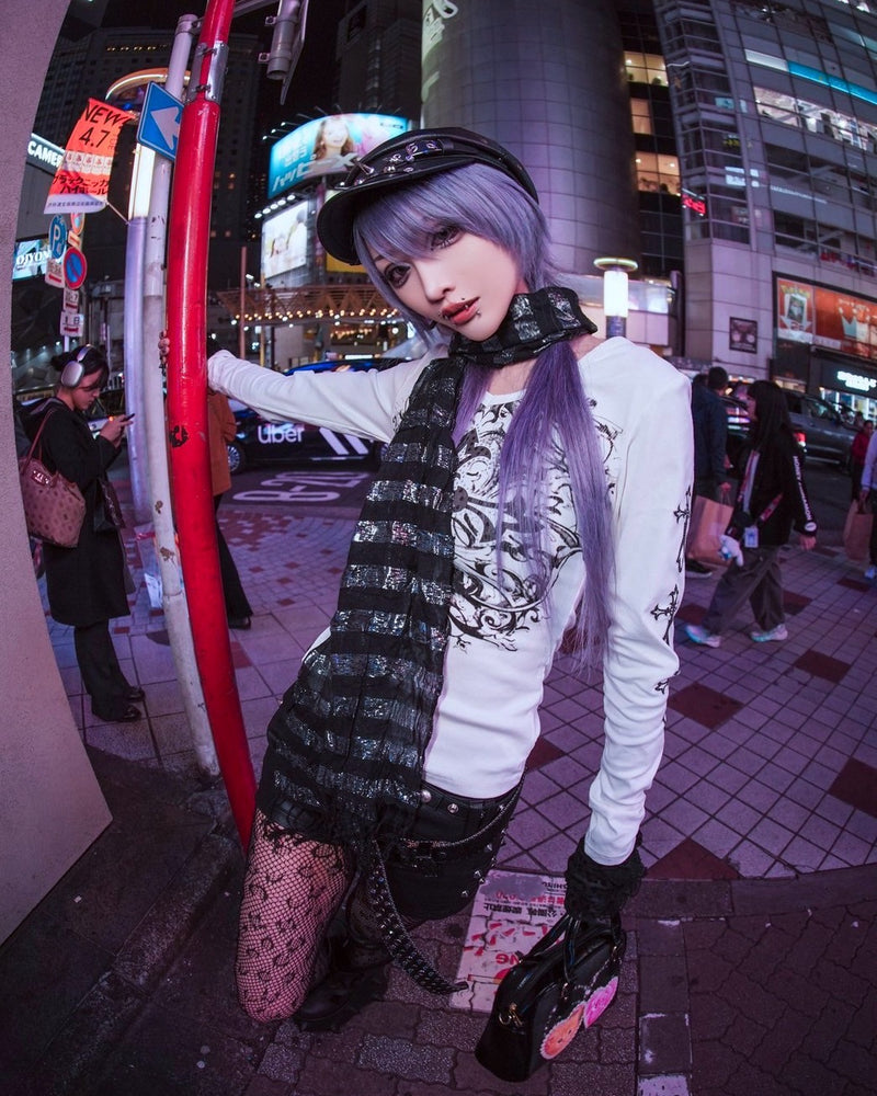 国際配送【BABY09】 grunge border stole