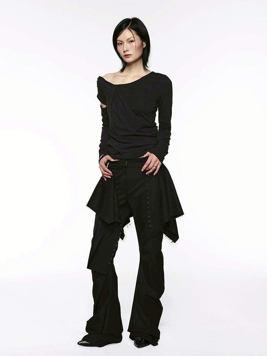 【ROCK CAKE】Bootcut Hook Skirt Pants