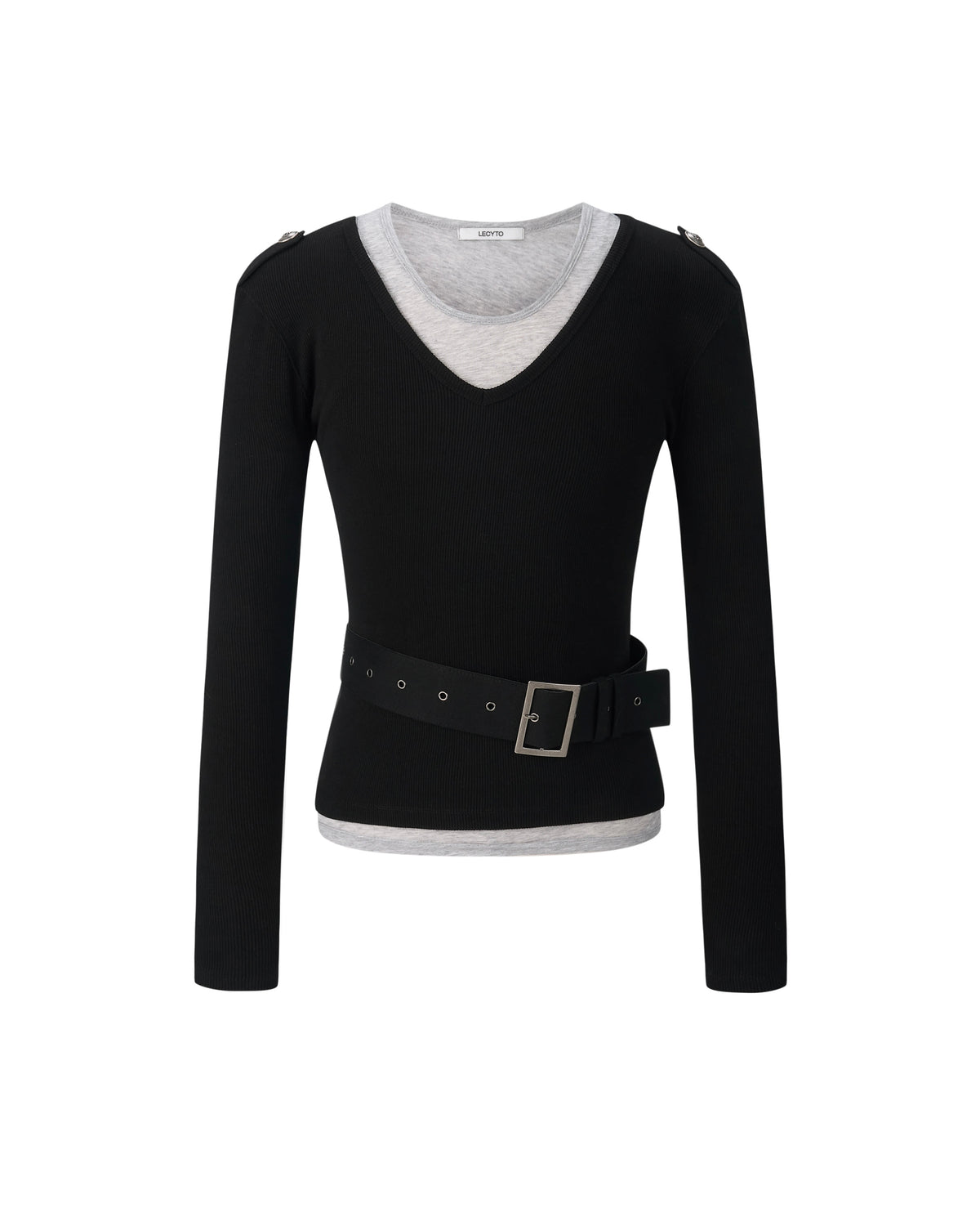 【LECYTO】Stray V-Neck Set