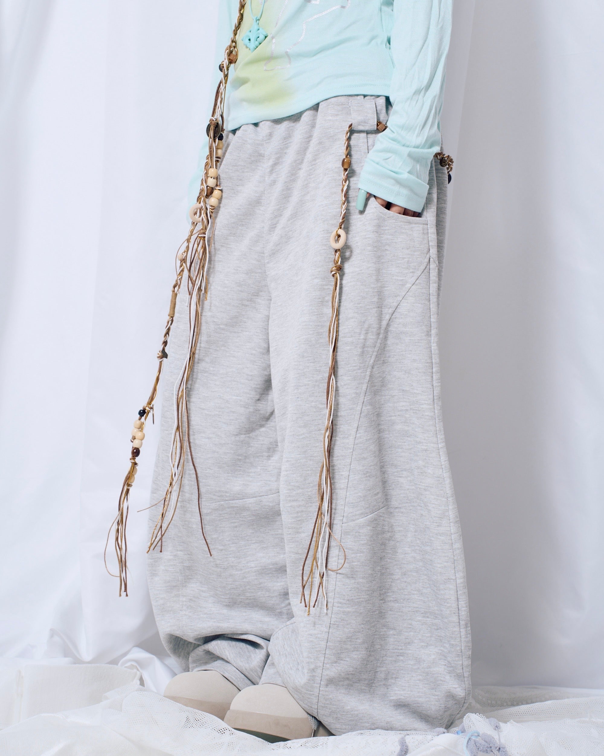 9/25 20:00 発売【Nerd out XU】nomad rope sweat pants
