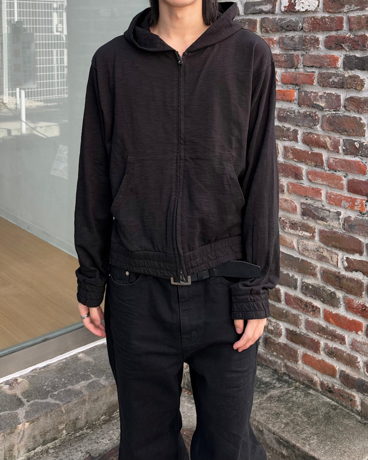 受注制【youll】slab zip up hoodie (2color)