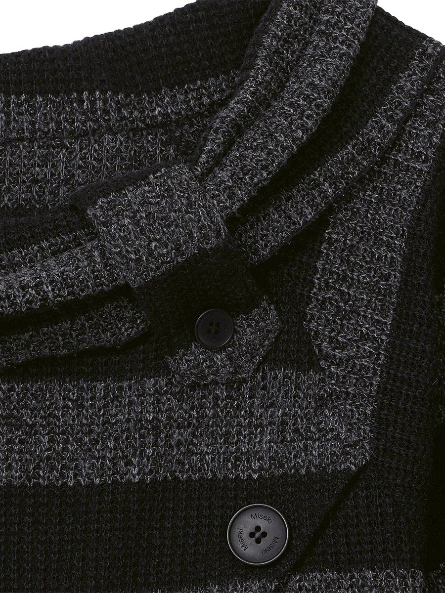 【Miseki seoul】Diagonal crochet knit top