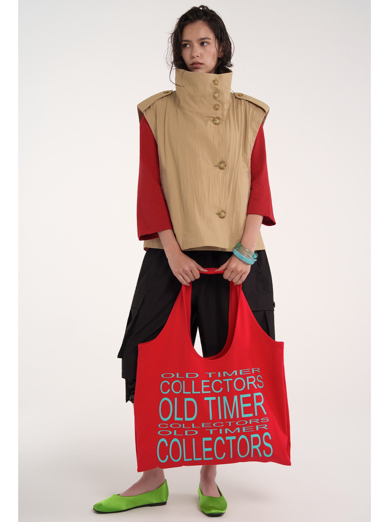 【ESC STUDIO】Big old timer market bag