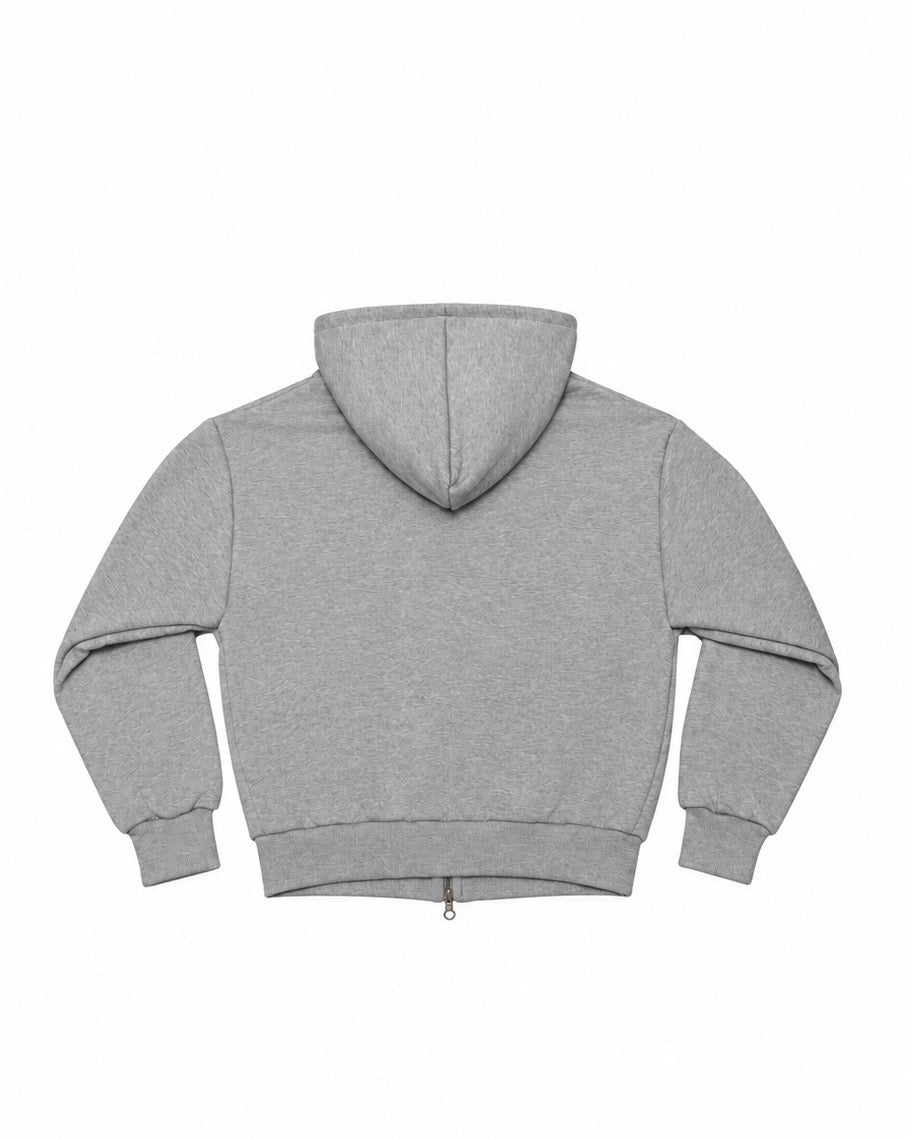 受注制【Never mind the XU】SCRIPT EYELET ZIP HOODIE (3color)