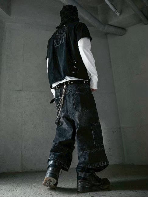 【roaringrad】CARPENTER BERMUDA DENIM PANTS
