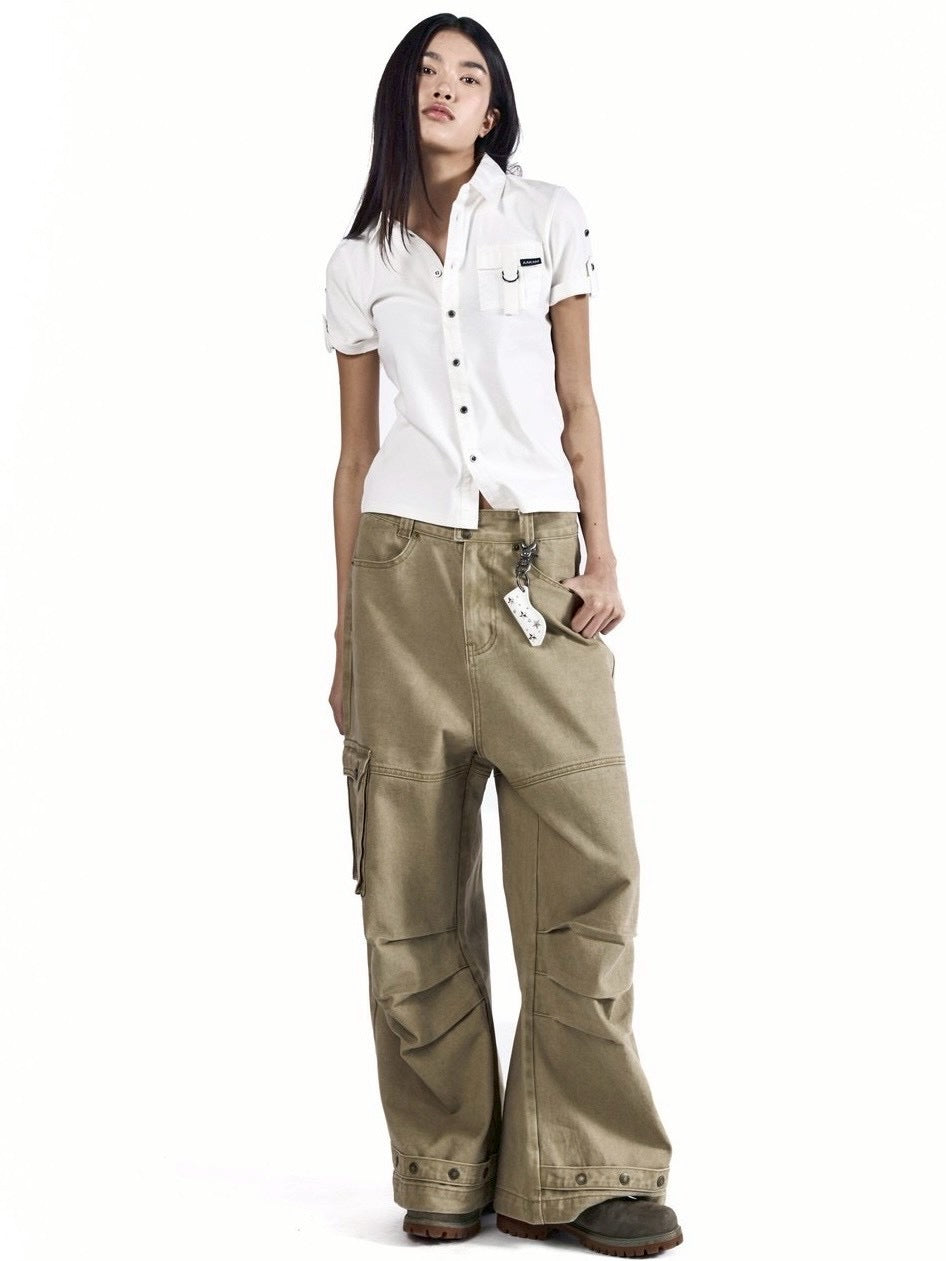 【AAKAM】Cowboy Chaps Cotton Pants