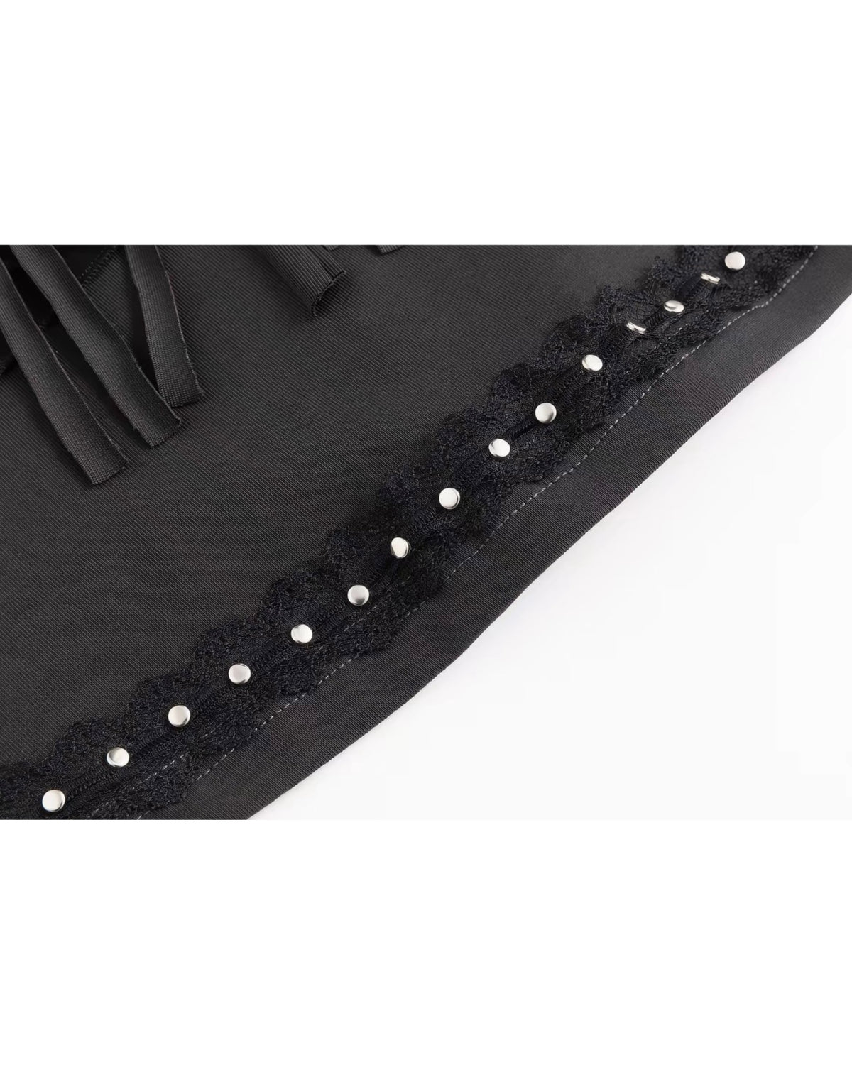 【Cest Nous】Black Tassel Layered Cake Slip Dress