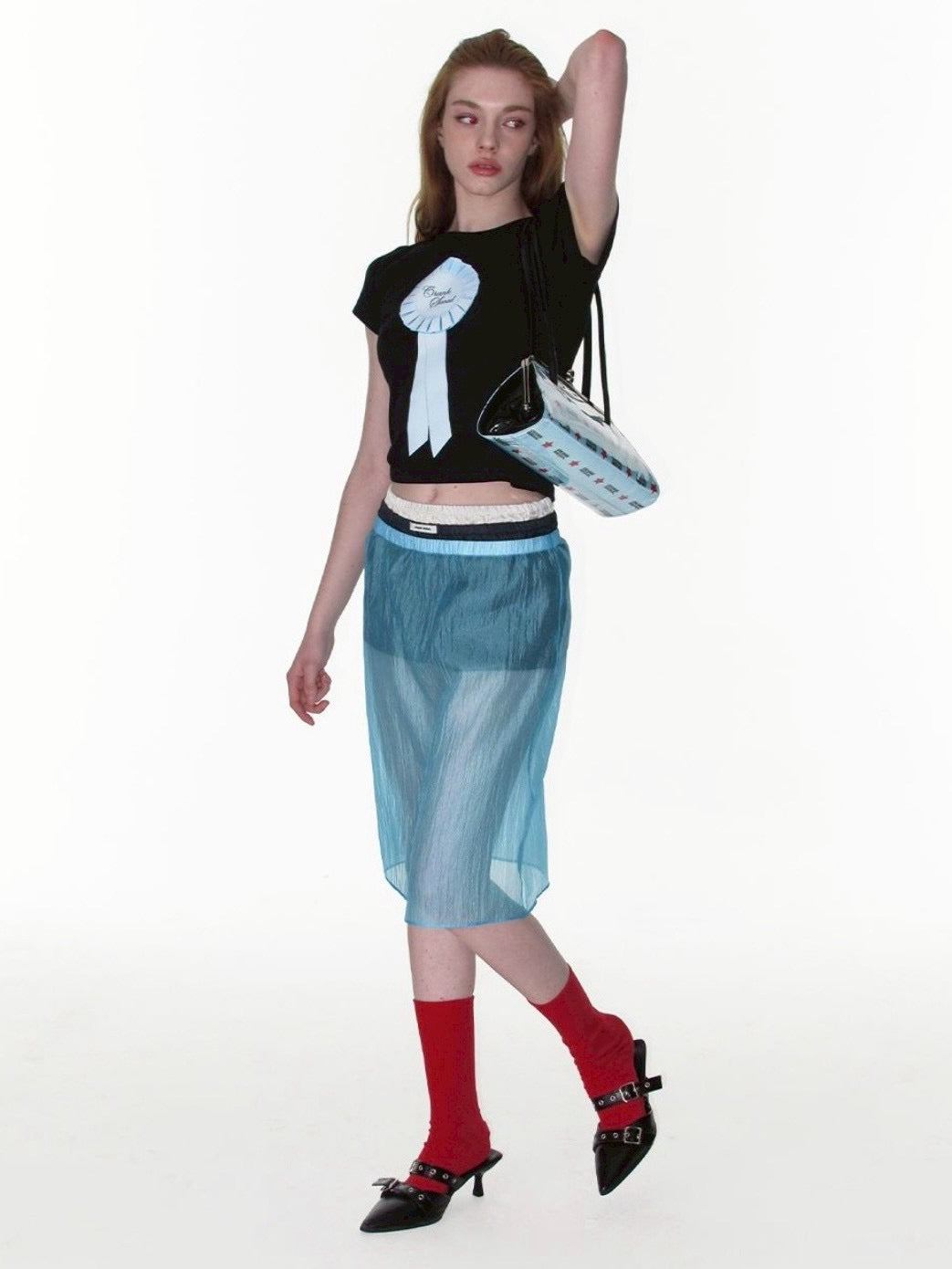 【CRANK】ROSETTE GRAPHIC TOP