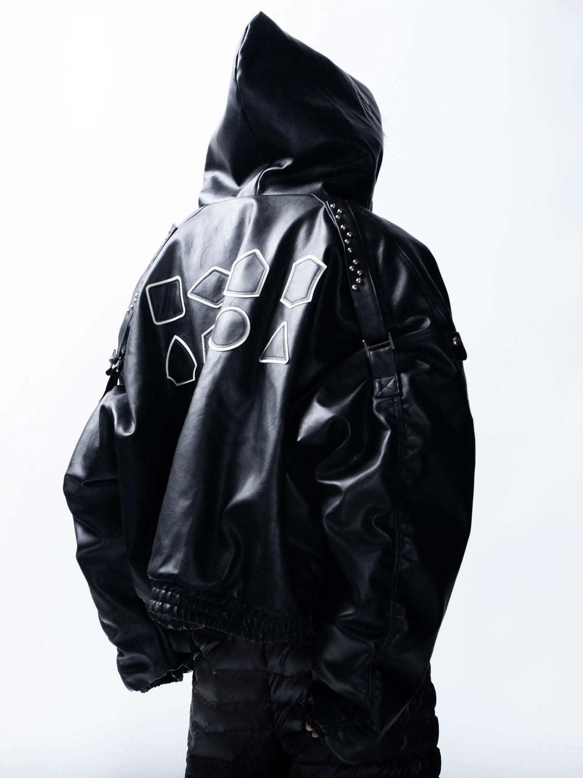 【F.V.V.O】Embroidered Hooded Bomber Jacket