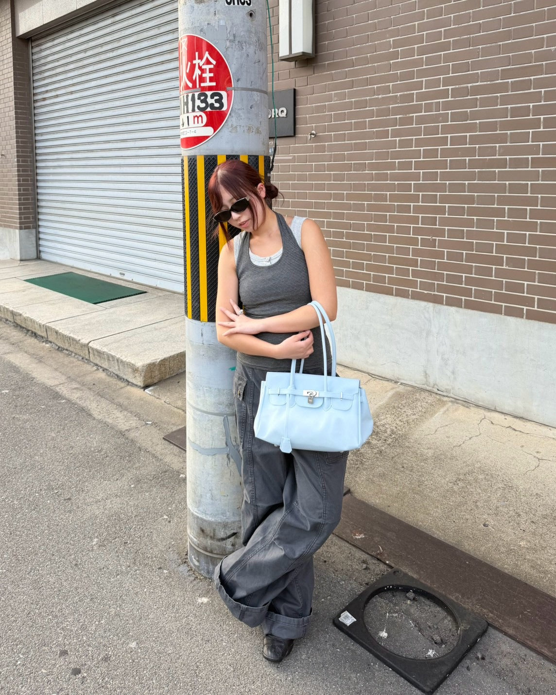 【OaKS】Deep-dyed Cut-out Pants (2color)