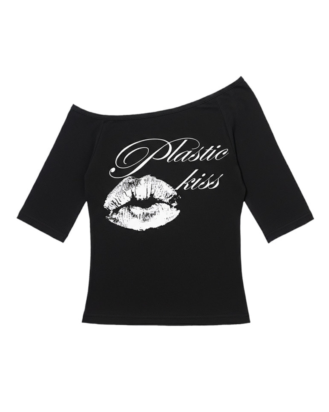 【FANCY CLUB】PLASTIC KISS ONE-SHOULDER TOP