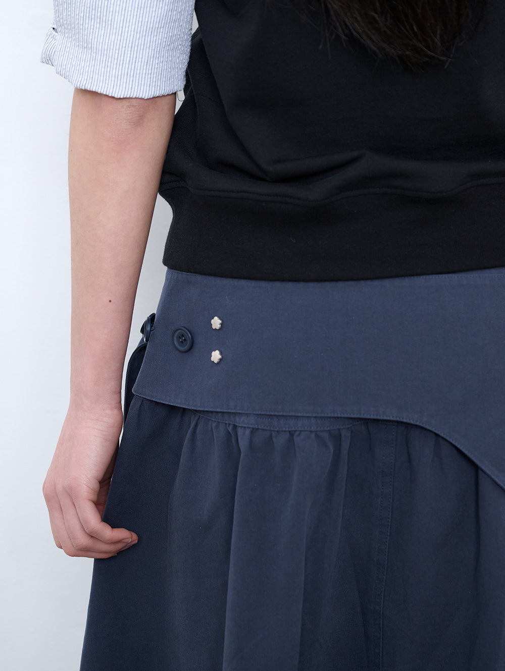 6/8 21:00発売【TUOMIO】WASHED BELT BAG SKIRT