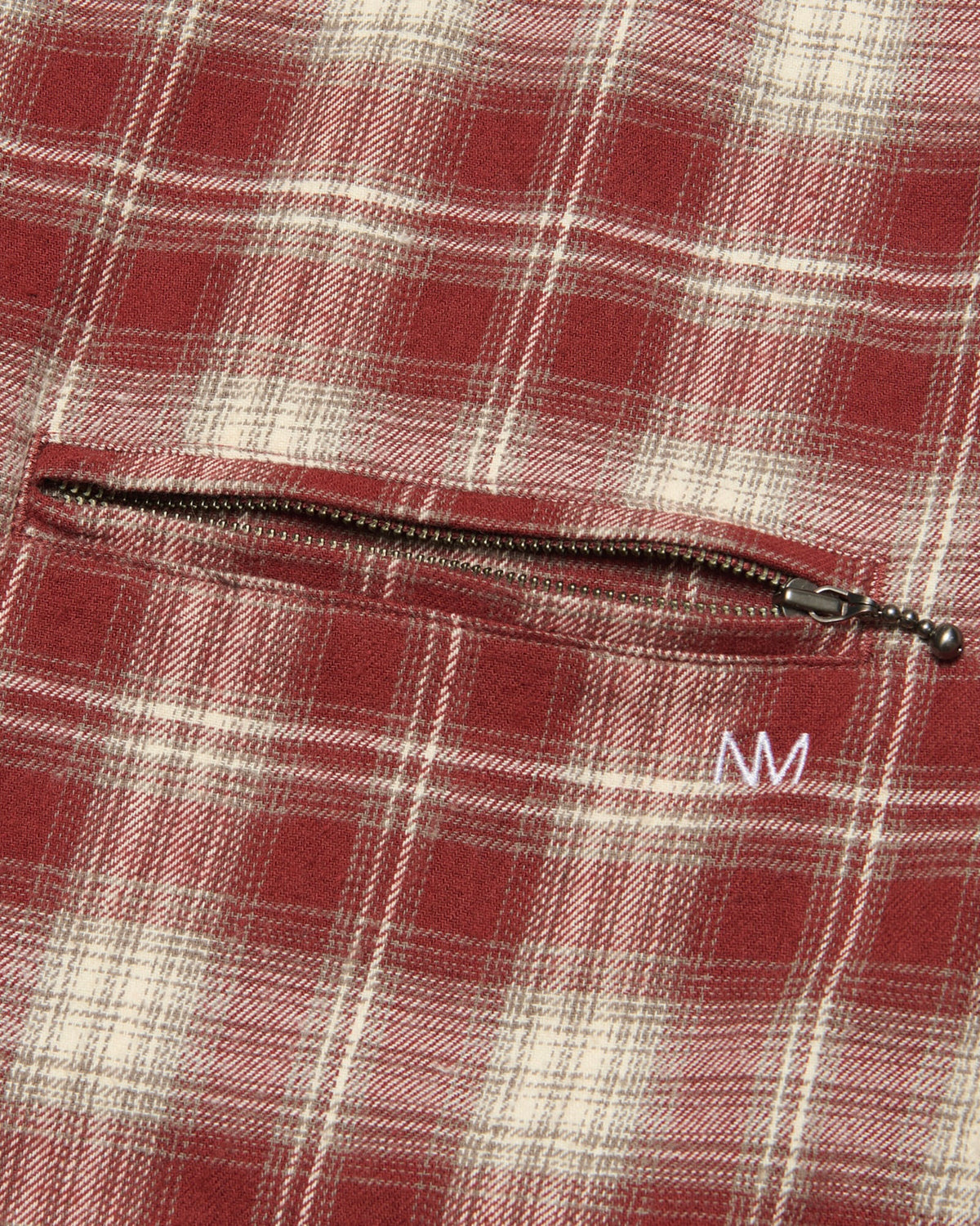 【NOMANUAL】FLANNEL FULL ZIP CHECK SHIRT