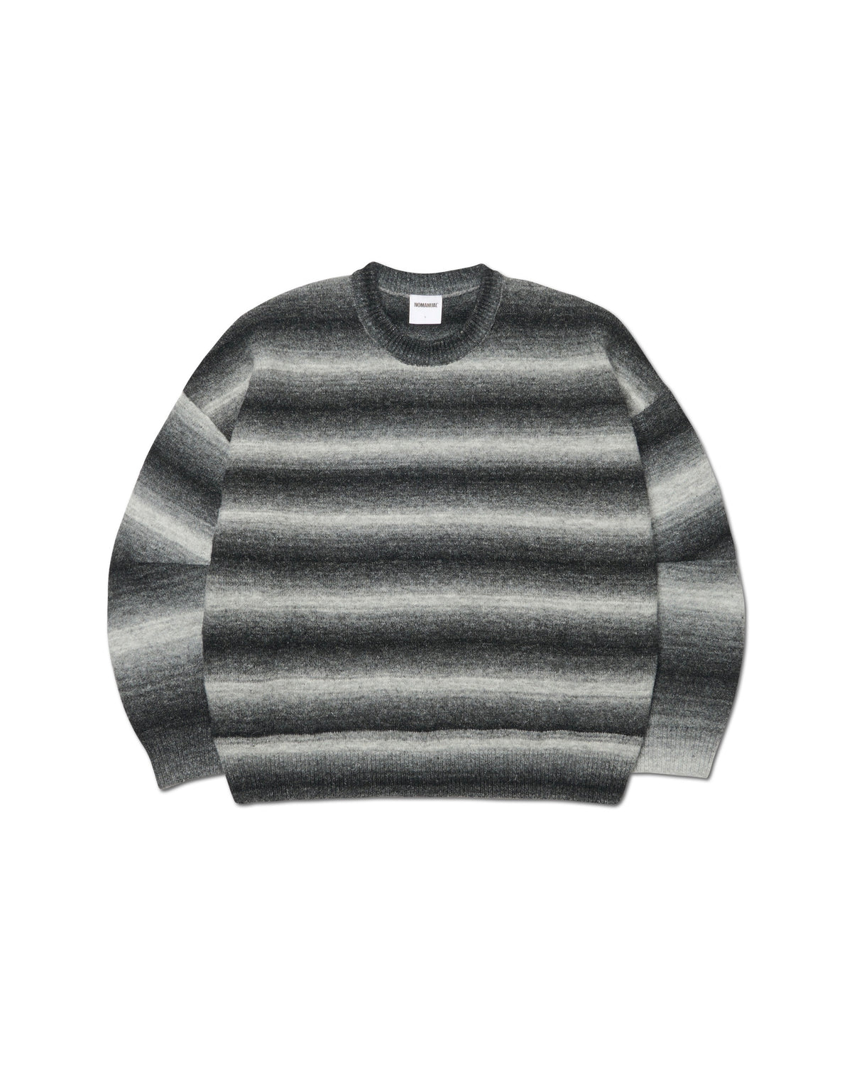 【NOMANUAL】CROPPED GRADATION KNIT