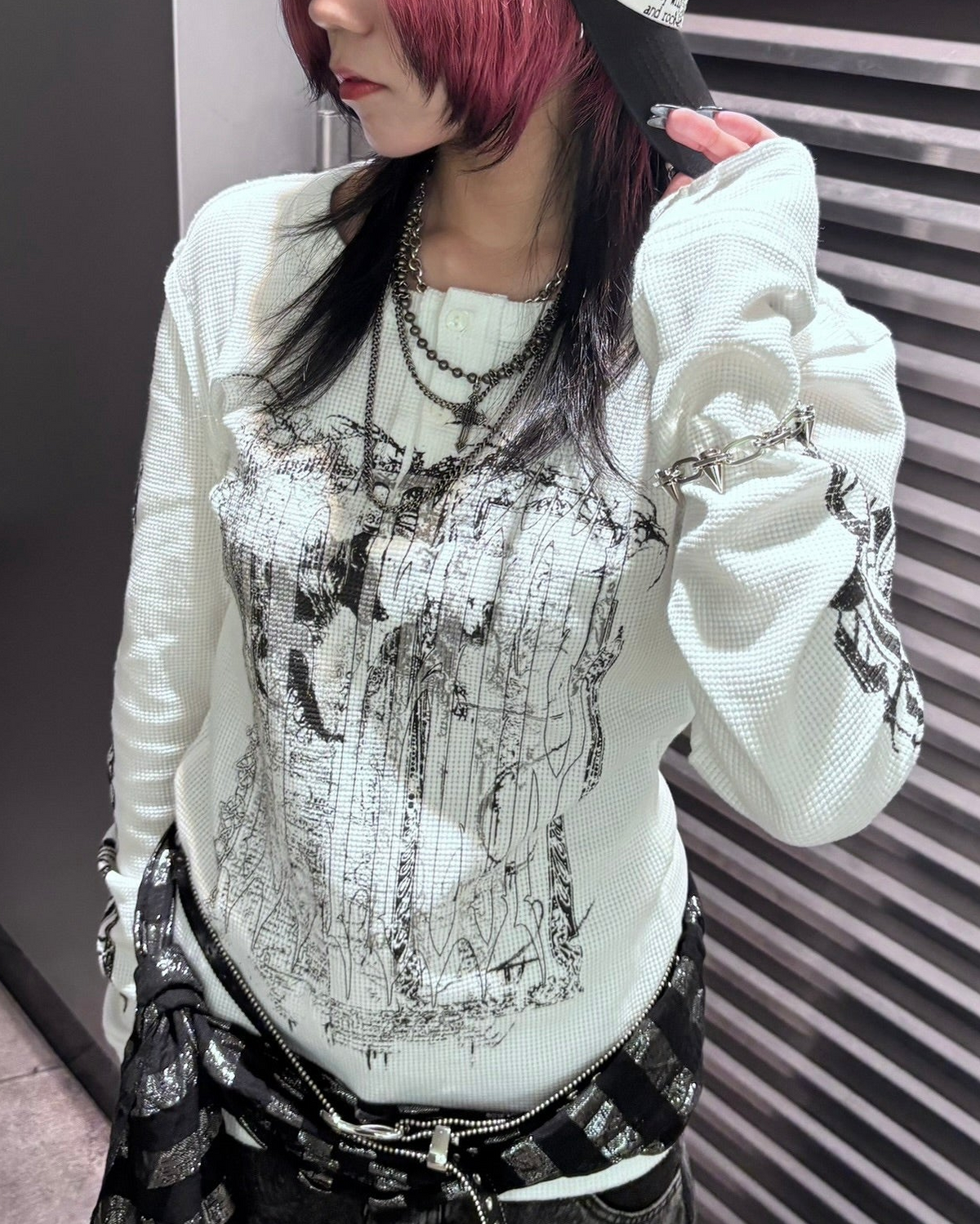 国際配送【BABY09】dark waffle long sleeve