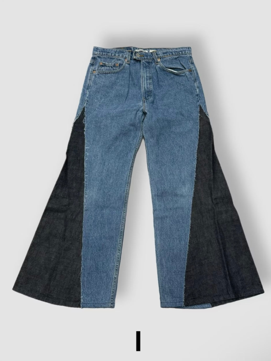 【Re +】newold docking flare denim pants (blue)