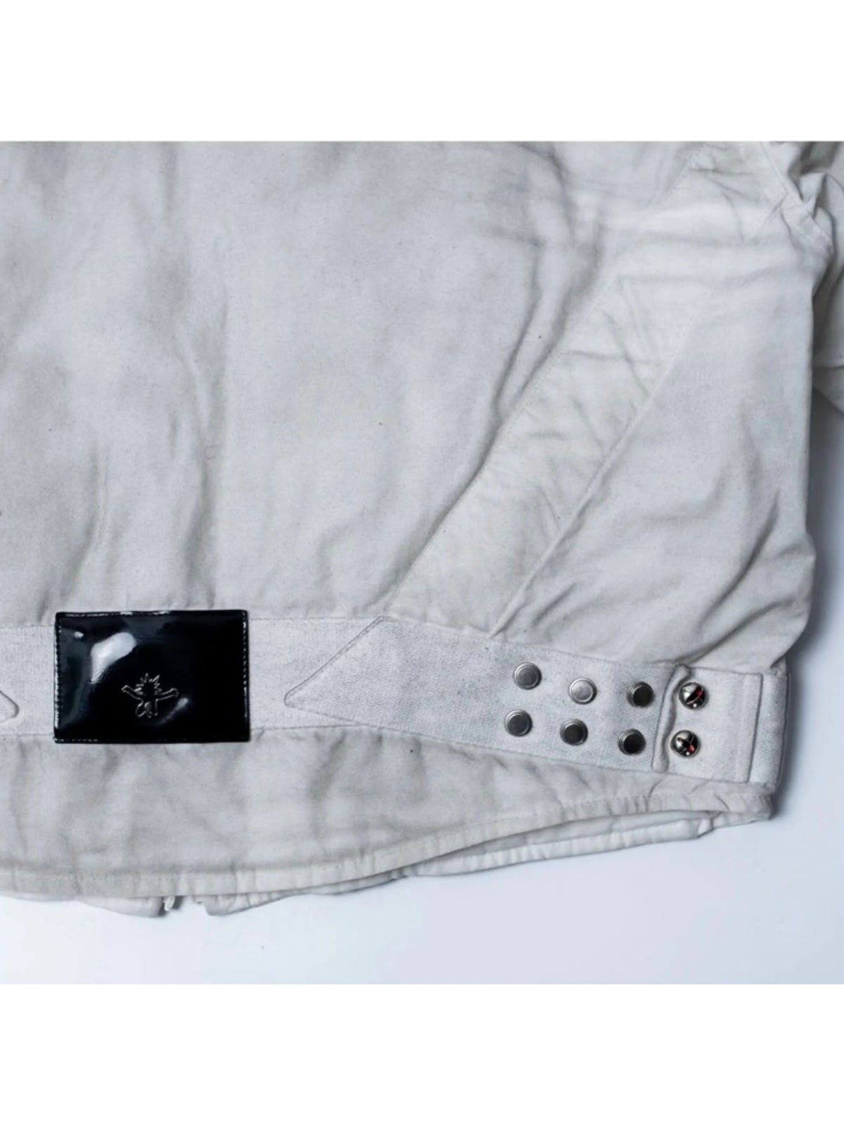 【F.V.V.O】Quilted Cropped Biker Jacket(white)