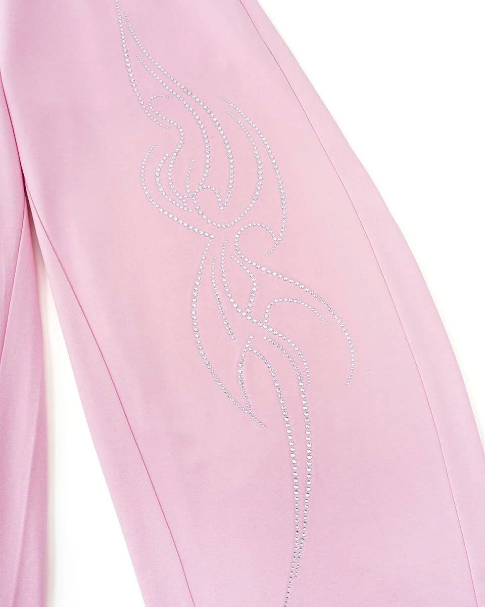 【SUPPLIER】Tribal Rhinestone Curve Sweat Pants