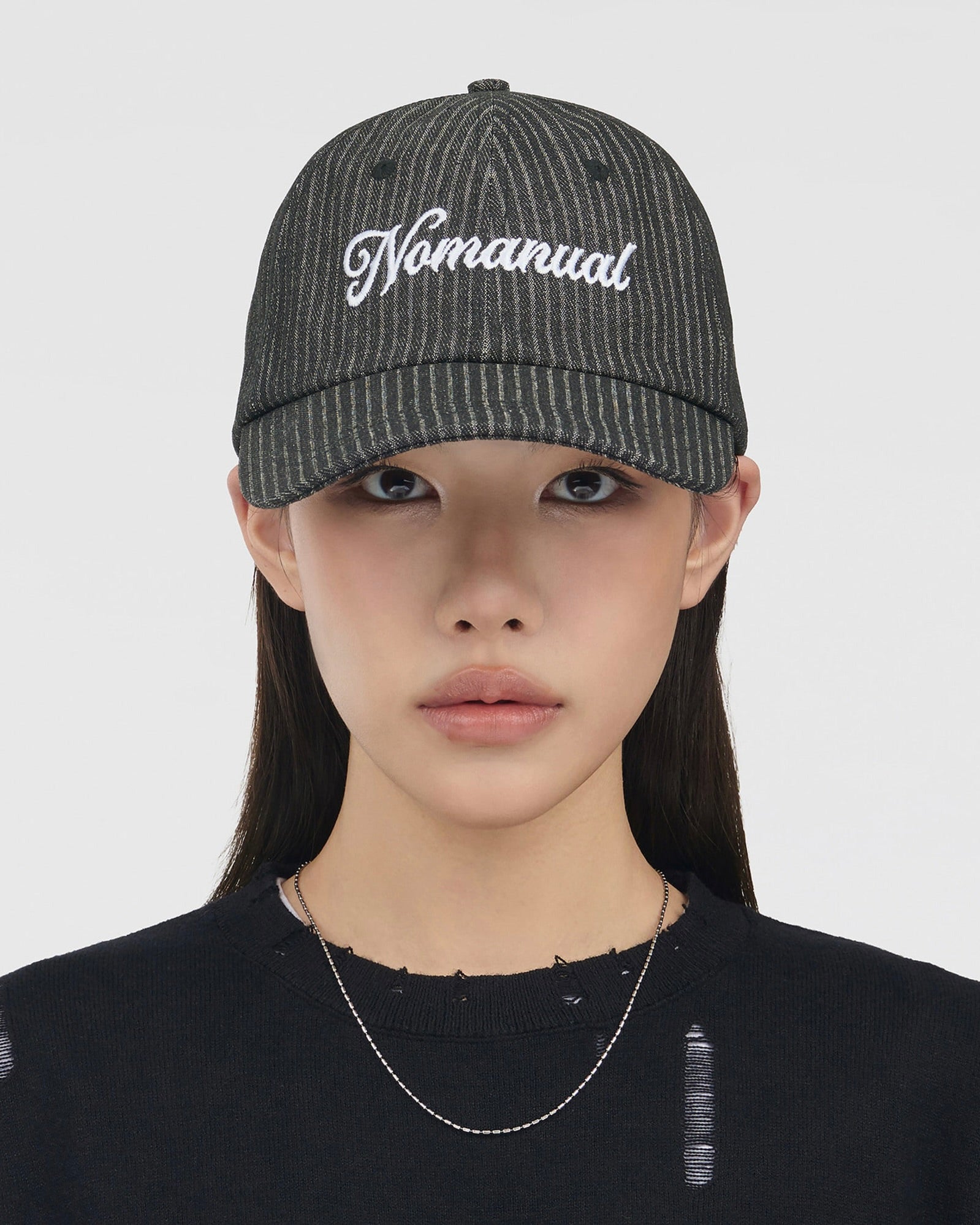 【NOMANUAL】NM STRIPE BALL CAP