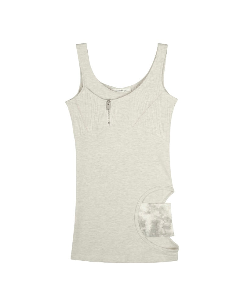 【bonienkiye】Side-Cutout Mini Dress