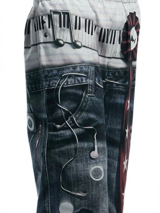 【DND4DES】All-Over Print Tie Polka Dot Sweatpants