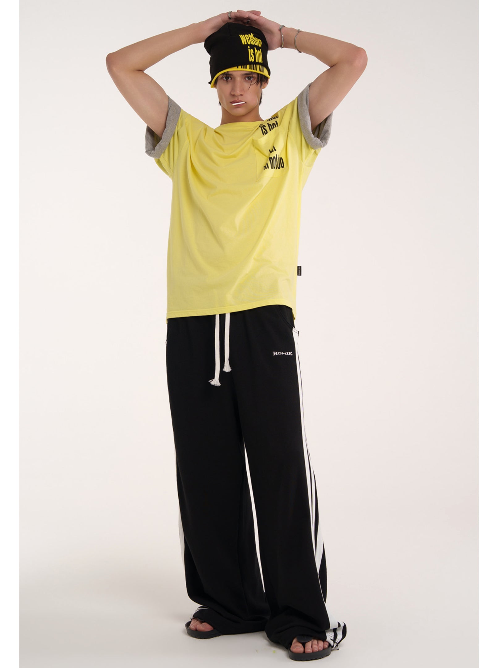 【ESC STUDIO】two sleeve hot t-shirt