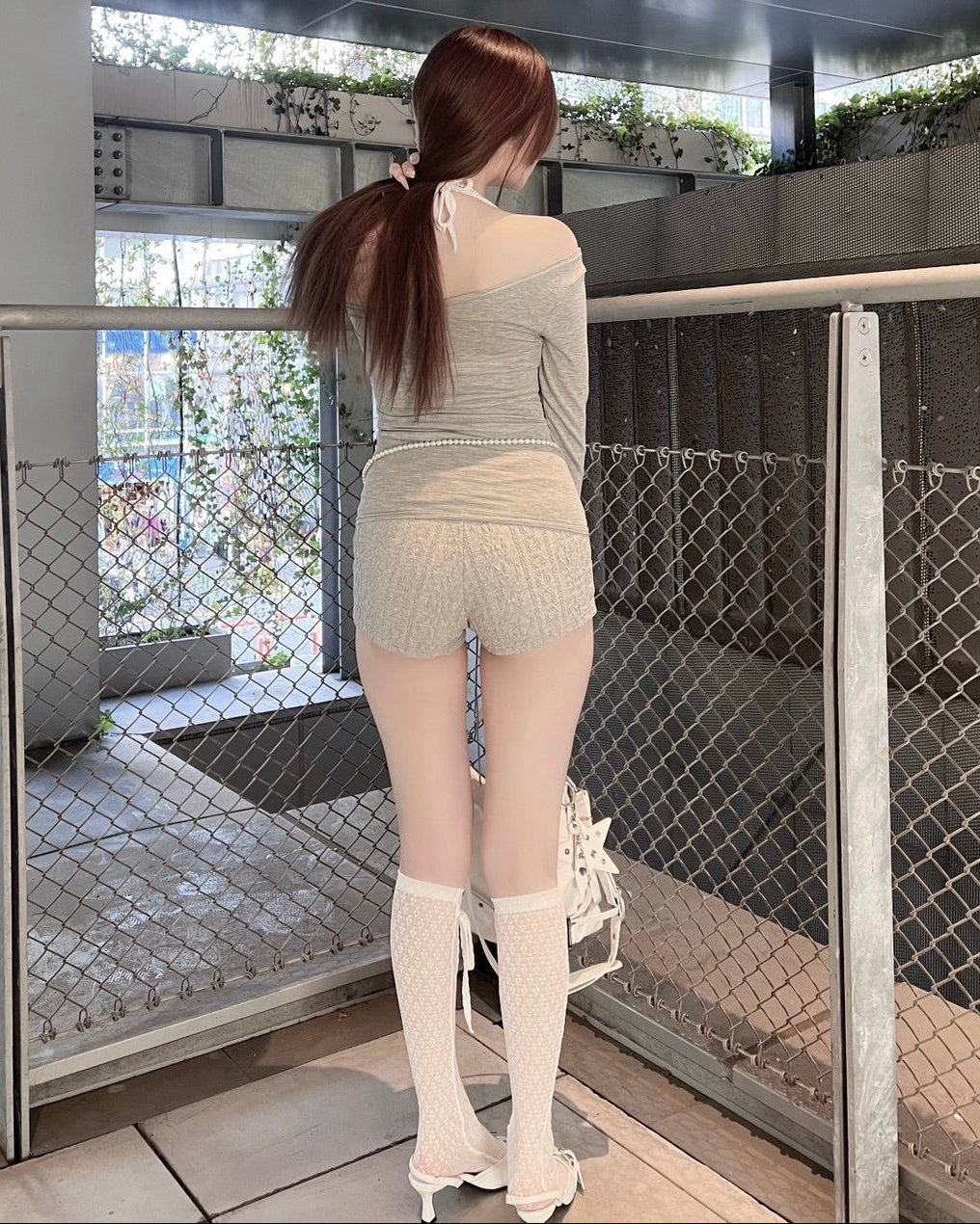 受注制【nmtc+】Corset Lace-Up Long Sleeve (3color)