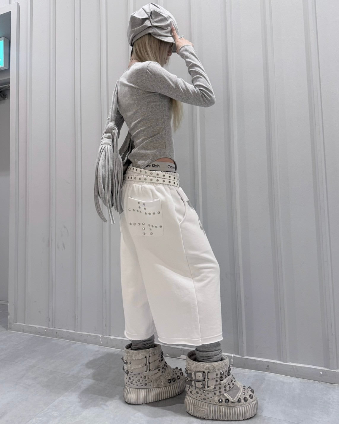 受注制【nmtc+】button slim fit body suit (2color)