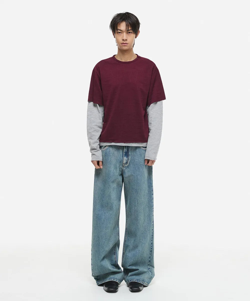 【DNSR】Spider Stitch Denim Pants