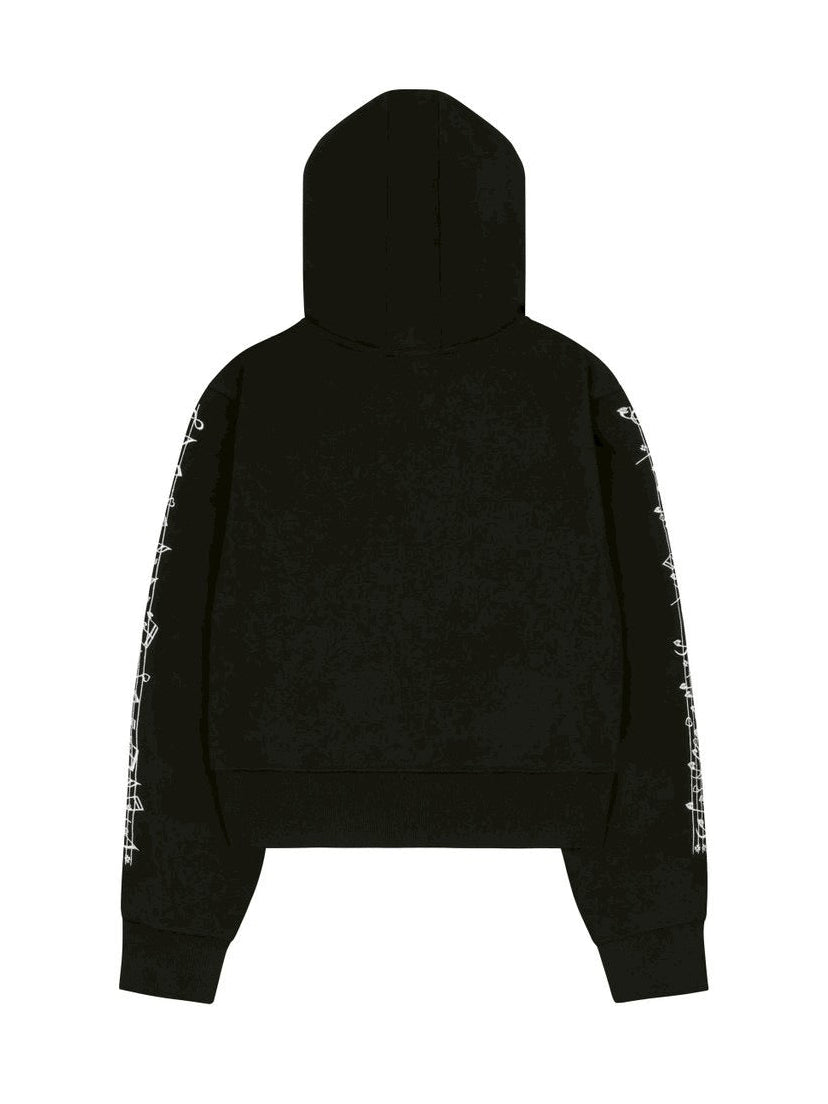【CH2】MUSIC STRIPPED HOODIE ZIP UP
