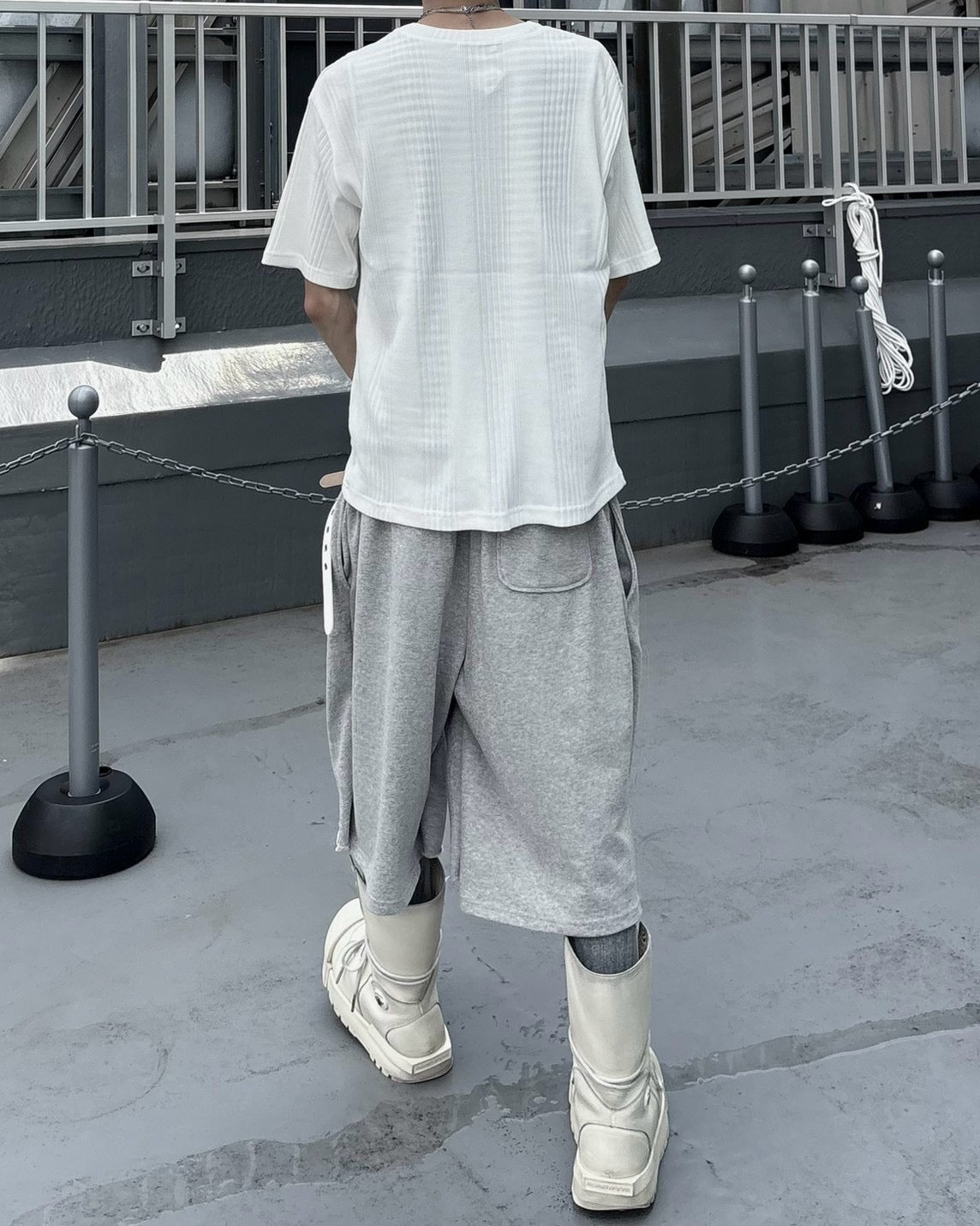【nmtc+】Double Waist Bermuda Pants (2color)